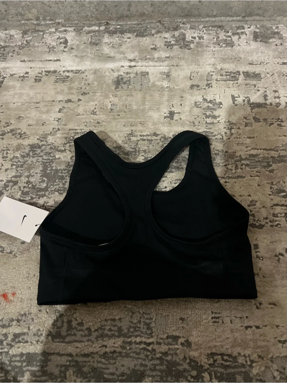 NWT Nike Black Medium Support Non Padded Swoosh 2.0 Sports Bra Size Medium